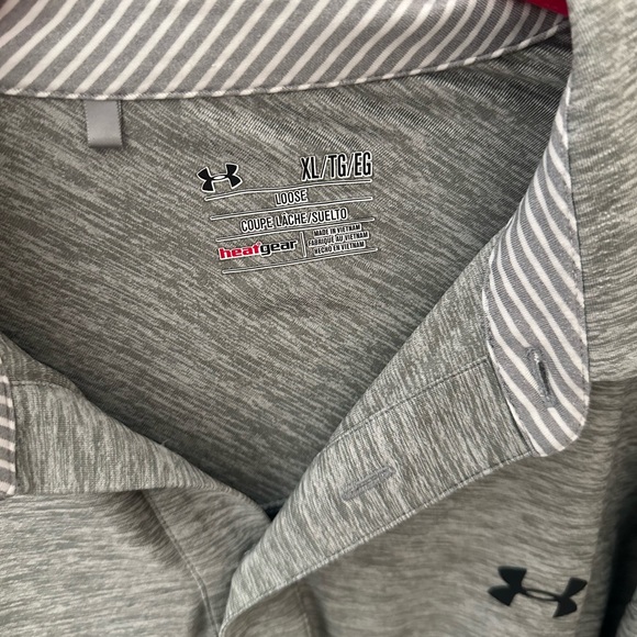 Men’s Gray Under Armour Polo - Picture 2 of 2